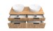 Waschtisch-Set >Nizza< (2-tlg.) in Wotaneiche, schwarz - 120x200x47cm (BxHxT)