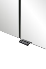 Waschtisch-Set >Nizza< (2-tlg.) in Wotaneiche, schwarz - 120x200x47cm (BxHxT)