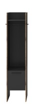 Garderobenschrank >Bueno< in Basalt - 42x189x37cm...