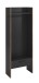 Garderobenschrank >Bueno< in Basalt - 70x189x37cm (BxHxT)
