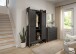 Garderobenschrank >Bueno< in Basalt - 105x189x37cm (BxHxT)