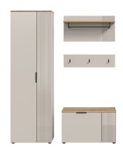 Garderoben-Set >Slide< in Evoke Oak - 155x190x36cm (BxHxT)
