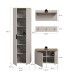 Garderoben-Set >Slide< in Evoke Oak - 155x190x36cm (BxHxT)