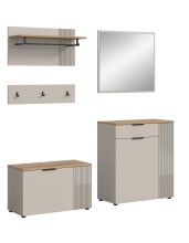 Garderoben-Set >Slide< in Evoke Oak - 175x190x36cm...