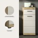 Hochschrank >Scout< in Evoak Oak / Kaschmir - 37x88x31cm (BxHxT)