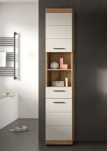 Hochschrank >Scout< in Evoak Oak / Kaschmir - 37x191x31cm (BxHxT)
