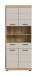 Hochschrank >Scout< in Evoak Oak / Kaschmir - 74x191x31cm (BxHxT)