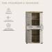 Midischrank >Scout< in Evoak Oak / Kaschmir - 74x141x31cm (BxHxT)