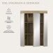 Badezimmerspiegelschrank >Scout< in Evoak Oak / Spiegel - 60x79x18cm (BxHxT)