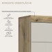 Waschmaschinenumbauschrank >Scout< in Evoak Oak / Kaschmir - 63x191x24cm (BxHxT)