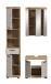 Badezimmer-Set >Scout< in Evoak Oak / Kaschmir - 112x191x34cm (BxHxT)