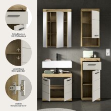 Badezimmer-Set >Scout< in Evoak Oak / Kaschmir - 112x191x34cm (BxHxT)