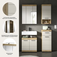 Badezimmer-Set >Scout< in Evoak Oak / Kaschmir - 112x191x34cm (BxHxT)
