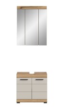 Badezimmer-Set >Scout< in Evoak Oak / Kaschmir - 60x191x34cm (BxHxT)