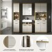 Badezimmer-Set >Scout< in Evoak Oak / Kaschmir - 201x191x34cm (BxHxT)