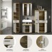 Badezimmer-Set >Scout< in Evoak Oak / Kaschmir - 201x191x34cm (BxHxT)