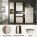 Badezimmer-Set >Scout< in Evoak Oak / Kaschmir - 201x191x34cm (BxHxT)