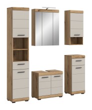 Badezimmer-Set >Scout< in Evoak Oak / Kaschmir -...