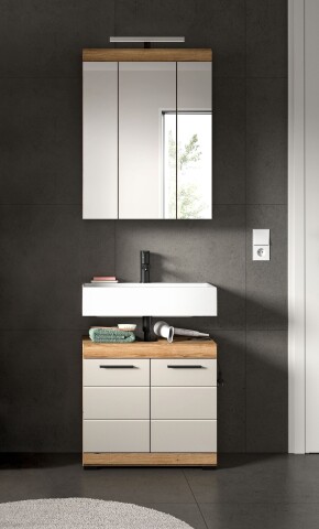 Badezimmer-Set >Scout< in Evoak Oak / Kaschmir - 60x191x34cm (BxHxT)