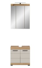 Badezimmer-Set >Scout< in Evoak Oak / Kaschmir - 60x191x34cm (BxHxT)