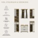 Badezimmer-Set >Scout< in Evoak Oak / Kaschmir - 164x191x34cm (BxHxT)