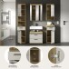 Badezimmer-Set >Scout< in Evoak Oak / Kaschmir - 164x191x34cm (BxHxT)