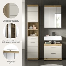 Badezimmer-Set >Scout< in Evoak Oak / Kaschmir - 112x191x34cm (BxHxT)