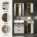 Badezimmer-Set >Scout< in Evoak Oak / Kaschmir - 112x191x34cm (BxHxT)
