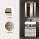 Badezimmer-Set >Scout< in Evoak Oak / Kaschmir - 60x191x34cm (BxHxT)