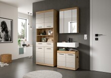 Badezimmer-Set >Scout< in Evoak Oak / Kaschmir - 149x191x34cm (BxHxT)