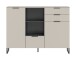 Highboard >Noida< in kaschmir - 112x150x37cm (BxHxT)