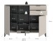 Highboard >Noida< in kaschmir - 112x150x37cm (BxHxT)