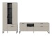 Wohnwand >Noida< in kaschmir - 290x192x41cm (BxHxT)