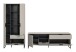 Wohnwand >Noida< in kaschmir - 290x192x41cm (BxHxT)