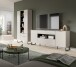 Wohnwand >Noida< in kaschmir - 240x192x41cm (BxHxT)