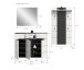 Garderoben-Set >Canu< in Basalt Grau / Weiß - 215x190x37cm (BxHxT)