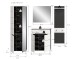 Garderoben-Set >Canu< in Basalt Grau / Weiß - 220x190x37cm (BxHxT)
