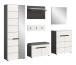 Garderoben-Set >Canu< in Basalt Grau / Weiß - 255x190x37cm (BxHxT)