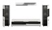 Wohnzimmer-Set >Canu< in Basalt Grau / Weiß - 272x141x33cm (BxHxT)