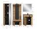 Garderoben-Set >Canu< in Basalt Grau / Artisan - 255x190x37cm (BxHxT)