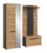 Garderoben-Set >Canu< in Basalt Grau / Artisan - 160x190x37cm (BxHxT)