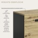Garderoben-Set >Canu< in Basalt Grau / Artisan - 255x190x37cm (BxHxT)