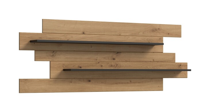 Wandboard >Canu< in Basalt Grau / Artisan - 67x184x19cm (BxHxT)