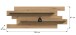 Wandboard >Canu< in Basalt Grau / Artisan - 67x184x19cm (BxHxT)