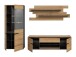 Wohnzimmer-Set >Canu< in Basalt Grau / Artisan - 280x190x44cm (BxHxT)