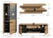 Wohnzimmer-Set >Canu< in Basalt Grau / Artisan - 280x190x44cm (BxHxT)