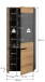Vitrine >Canu< in Basalt Grau / Artisan - 190x80x37cm (BxHxT)