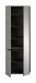 Garderobenschrank >Canu< in Basalt Grau / Smoke Green - 190x65x37cm (BxHxT)