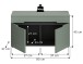 Sitzbank >Canu< in Basalt Grau / Smoke Green - 80x45x37cm (BxHxT)