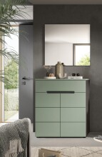 Garderoben-Set >Canu< in Basalt Grau / Smoke Green...